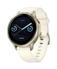Garmin Venu 4 GPS Smartwatch - Lunar Gold w Bone Band 41mm