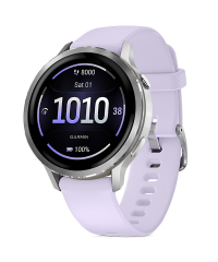 Garmin Venu 4 GPS Smartwatch - Silver w Periwinkle Band 41mm