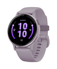 Garmin Vivoactive 5 Smart Watch Metallic Orchid Aluminium Bezel w Orchid Case
