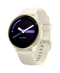Garmin Vivoactive 6 Smart Watch - Lunar Gold w Bone Band