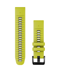 Garmin QuickFit 22 Silicone Watch Band - Electric Lime & Graphite (010-13280-03)