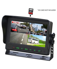 Gator GT704DVR 7" Dash Mount Quad Display with DVR