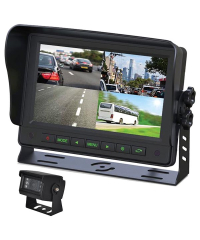 Gator GT704SD 7" Dash Mount Quad Display Reverse Camera Kit