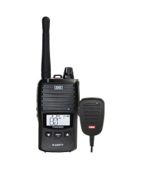 GME TX6165XM 5W UHF Handheld Radio w Speaker Microphone - Black