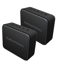 Grundig Bluetooth Speaker Jam - Black - 2 Pack (GLR7752)