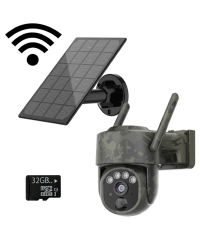 GERBER Security Camera WiFi w/ Solar Camo (32GB)