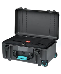 HPRC 2550W - Wheeled Hard Case with Bag & Dividers (Grey / Turquoise)