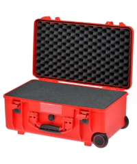 HPRC 2550W - Wheeled Hard Case with Cubed Foam (Red)