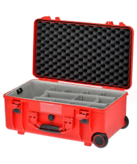 HPRC 2550W - Wheeled Hard Case + Second Skin Line & Divider Kit (Red) 