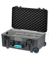 HPRC 2550W - Wheeled Hard Case + Second Skin Liner & Divider Kit (Grey / Turquois)
