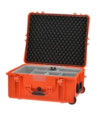 HPRC 2700W - Hard Case with Wheels & Second Skin Divider (Orange)