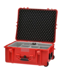 HPRC 2700W - Hard Case with Wheels & Second Skin Divider (Red)