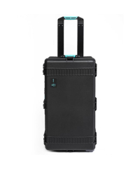 HPRC 2745W - Wheeled Hard Case with Cubed Foam (Black) KIT with 4x Stainless Steel Clips  (*Kit*)