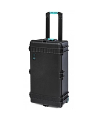 HPRC 2745W - Wheeled Hard Case Empy (Black) Kit with 4x Stainless Steel Clips  (*Kit*)