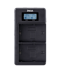 Inca 2-Slots USB Charger/Power Bank for Canon LP-E6N