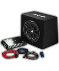 Kicker KKP212 2 Channel 12" C124 Kickpack Amplifiers and Loaded Enclosures Package