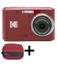 Kodak PIXPRO FZ45 Red Friendly Zoom Digital Camera (Value) Kit