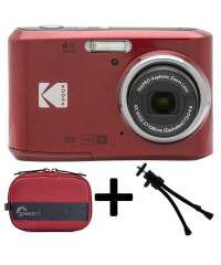 Kodak PIXPRO FZ45 Red Friendly Zoom Digital Camera (Super) Kit