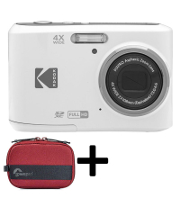 Kodak PIXPRO FZ45 White Friendly Zoom Digital Camera (Value) Kit