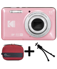 Kodak PIXPRO FZ55 Pink Friendly Zoom Digital Camera (Super) Kit