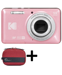 Kodak PIXPRO FZ55 Pink Friendly Zoom Digital Camera (Value) Kit