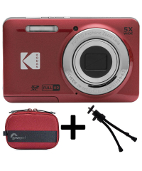 Kodak PIXPRO FZ55 Red Friendly Zoom Digital Camera (Super) Kit