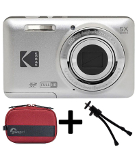 Kodak PIXPRO FZ55 Silver Friendly Zoom Digital Camera (Super) Kit