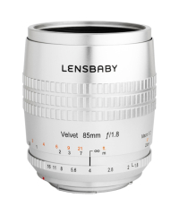 Lensbaby Velvet 85mm f/1.8 Lens for Canon EF (Silver)