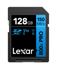 Lexar 800x PRO UHS-I SDXC Blue Series SD Card 128GB - LSD0800P128G-BNNNG