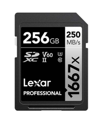 Lexar 1667x UHS-II SDXC SILVER Series SD Card 256GB - LSD256CB1667