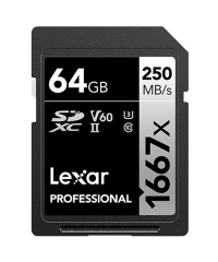 Lexar 1667x UHS-II SDXC SILVER Series SD Card 64GB - LSD64GCB1667