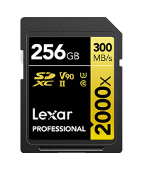 Lexar 2000x UHS-II SDXC GOLD Series SD Card 256GB  - LSD2000256G-BNNNG