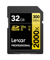 Lexar 2000x UHS-II SDHC GOLD Series SD Card 32GB - LSD2000032G-BNNNG
