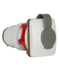 GME MK012W | 6-pin Flush Mount Mic Socket (White)