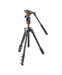 Manfrotto MVKBFRLIVET2 BeFree Live Fluid Video Head with BeFree Aluminum Tripod Kitc (REFURB)