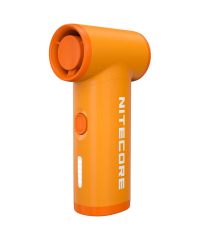 NEF Nano Palm-Sized High-Speed Handheld Fan – Portable Cooling (Orange)