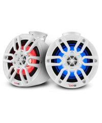 DS18 NXL-PS6 6.5" 300W LED Marine POD Speakers (White)