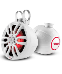 DS18 NXL-PS8 8" 375W LED Marine POD Speakers (White)