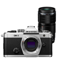 OM System OM-3 Camera w 90mm F3.5 Macro IS Pro Lens