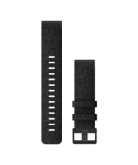 Garmin QuickFit 22 Watch Band - Heathered Black Nylon