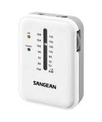 Sangean SR-32 FM / AM Hand Held Receiver - White / Grey