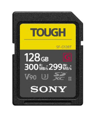 Sony SFG128T 128GB SDXC UHS-II V90 Tough Memory Card High Speed 4K 8K Camera Storage
