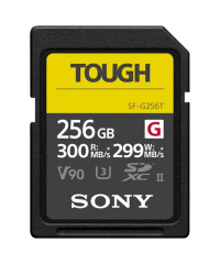 Sony SFG256T 256GB SDXC UHS-II V90 Tough Memory Card High Speed 4K 8K Camera Storage