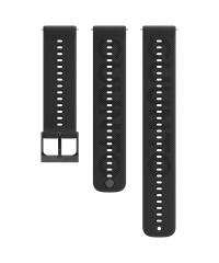 Suunto 22mm Athletic 6 Silicone Strap - All Black (S+M)