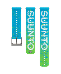 Suunto 22mm Athletic 6 Silicone Strap - Powder Blue (S+M)