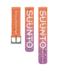Suunto 22mm Athletic 6 Silicone Strap - Powder Orange (S+M)