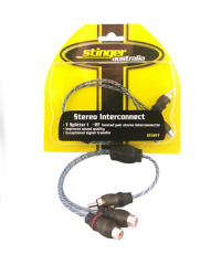 Stinger STI12YF RCA Y Splitter - 1 Male to 2 Female