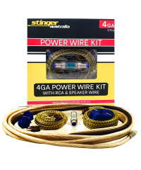 Stinger STK4 Amplifier Wiring Kit 4 Gauge