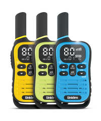 Uniden UH45-3 Max UHF CB HH Radio Twin Pack - Triple Pack