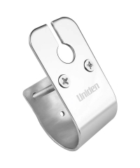 Uniden MBU-03 50mm Glossy Stainless Steel Bull Bar Antenna Mount with Cable Slot